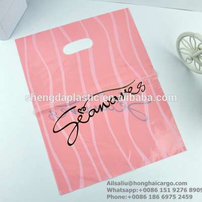 Eco friendly LDPE Die Cut Handle Shopping Plastic Bag