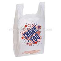 HDPE/LDPE PlasticT-Shirt Carry Out Bags for Supermarket